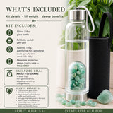 Aventurine Gem Pod Wasserflasche 💧
