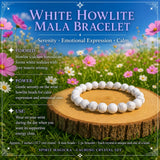 Dream Amethyst & Howlite Mala Bracelet Calming Crystal Set 🙏
