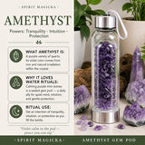 Amethyst Gem Pod Wasserflasche 💧