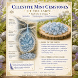 Coelestin-Mini-Edelsteine (50 Gramm / 1,7 Unzen Lot)