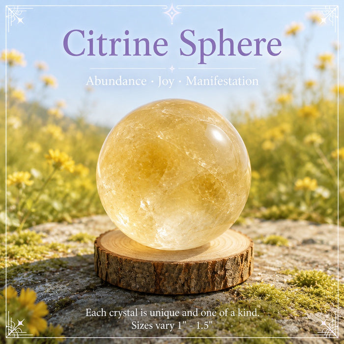 Citrine mini sphere