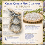 Klare Quarz-Mini-Edelsteine (50 Gramm / 1,7 Unzen Menge)