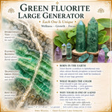 Grøn fluorit stor generator
