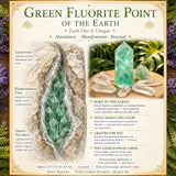 Conjunto 8 Peças Fluorita Verde + Quartzo