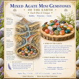 Gemischte Achat-Mini-Edelsteine (50 Gramm / 1,7 Unzen Menge)