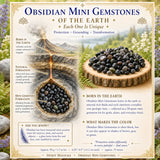 Obsidian Mini-Edelsteine ​​(50 Gramm / 1,7 Unzen Lot)