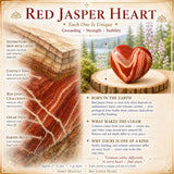 Red Jasper Heart