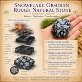 Schneeflockenobsidian Roher Naturstein