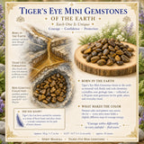 Tigerauge Mini-Edelsteine ​​(50 Gramm / 1,7 Unzen Menge)