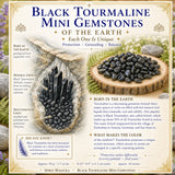 Schwarze Turmalin-Mini-Edelsteine (50 Gramm / 1,7 Unzen Lot)