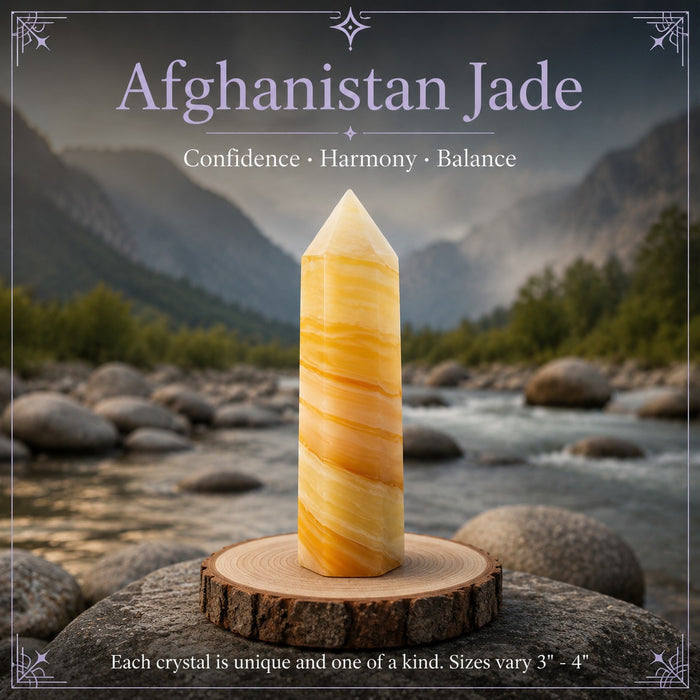 Afghanistan Jade crystal point