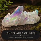 Angel Aura quartz cluster