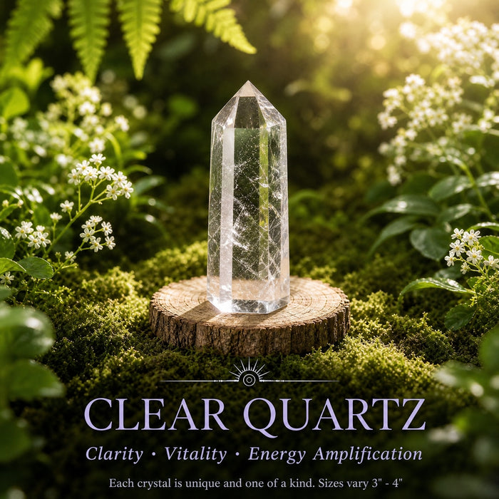 Clear quartz generator point