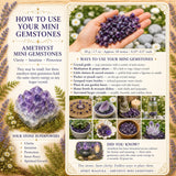 Amethyst Mini-Edelsteine (50 Gramm / 1,7 Unzen Menge)