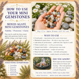 Gemischte Achat-Mini-Edelsteine (50 Gramm / 1,7 Unzen Menge)