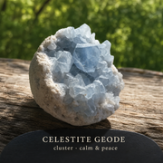 Celestite geode cluster