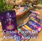 13 Crystals Pocket Set & Divine Feminine Oracle Cards