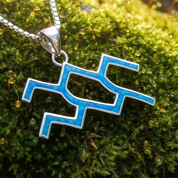 ♒ Aquarius Opal  Zodiac Necklace – January 20 to February 18