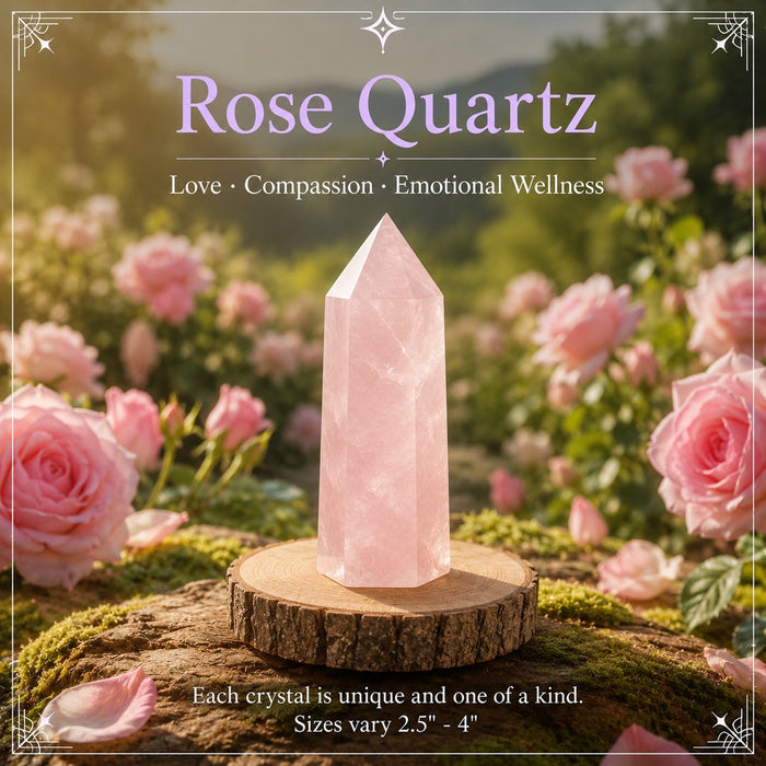 Rose Quartz crystal point