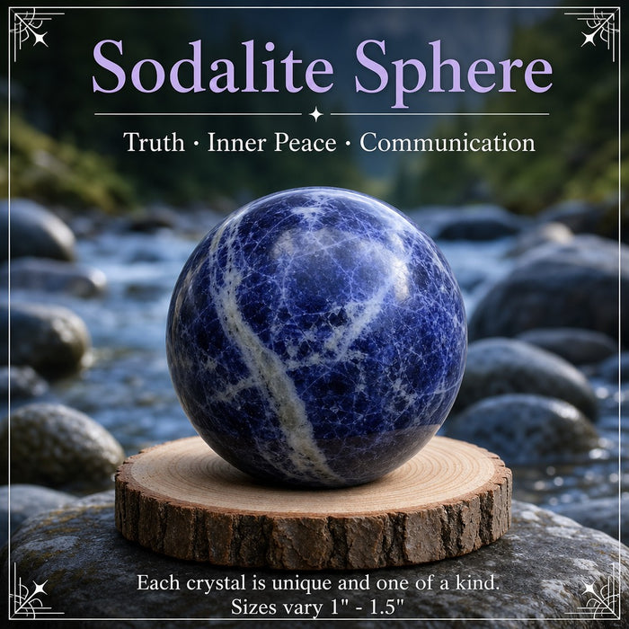 Sodalite mini sphere