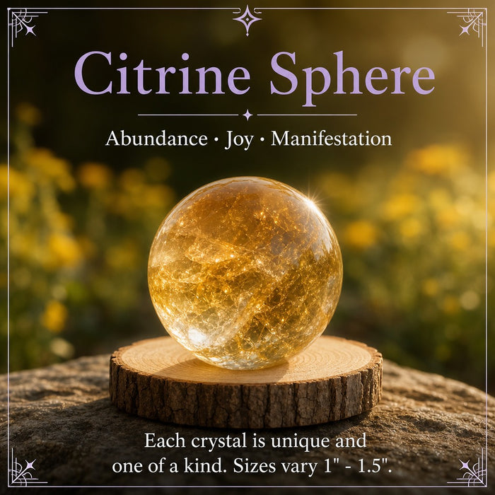 Citrine mini sphere