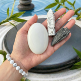 White Howlite & Crystal  Zen Companion Set