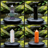 Z ARRON DESIGN Collar con colgante de alambre de cobre con piedra lunar Serenity