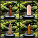 Z ARRON DESIGN Collar con colgante de alambre de cobre con piedra lunar Serenity