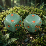 Green Aventurine Set of 2 Dice