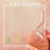 Fire Quartz Palmstone - palmstone