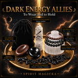 Juego de 22 piedras Dark Energy Protection + bolsa de terciopelo