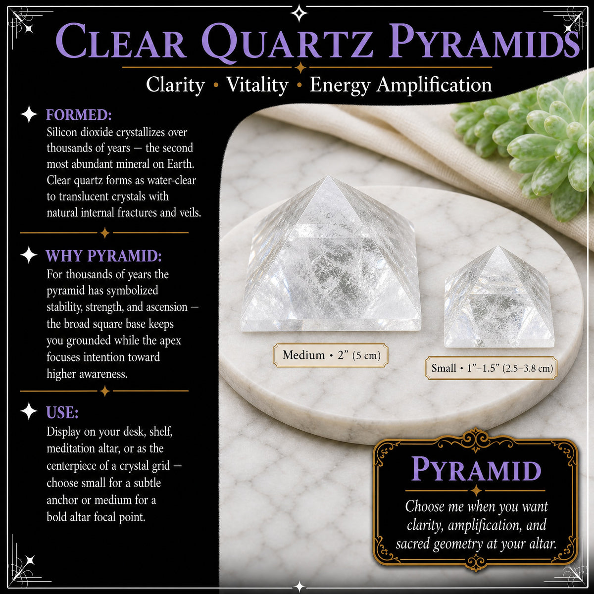 Pyramide de Quartz - Moyenne