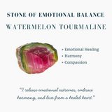 Collectors Rare Watermelon Tourmaline Gemstone Mala Bracelet