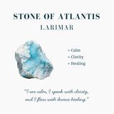 Classic Larimar Silver Stud Earrings