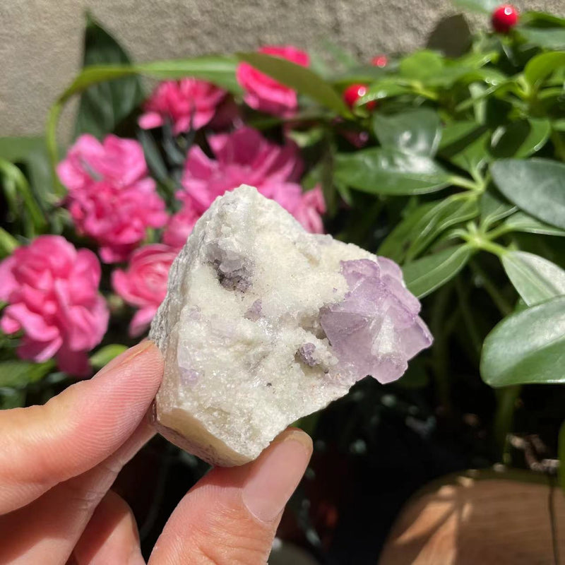 Natural Purple Fluorite Cluster (90grams)  (Item #1030)