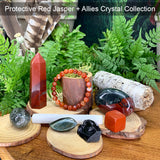 Protective Red Jasper + Allies Crystal Collection