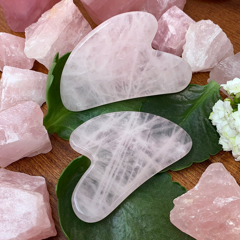 FREE GIVEAWAY! Rose Quartz Gua Sha Facial Massage Stone (Just Pay Cost of Shipping)