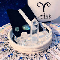 ♈ Vædderen - 21. marts - 19. april - Zodiac Crystal Fusion-sæt med etui