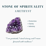 Amethyst Cluster Heart