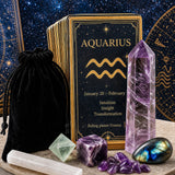 ♒ Aquarius - 20 Ιανουαρίου - 18 Φεβρουαρίου - Zodiac Crystal Fusion Σετ με θήκη