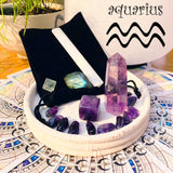 AAA Aquarius Zodiac Crystal Fusion Set With Pouch