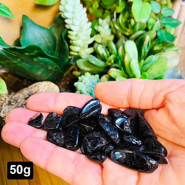 Black Tourmaline Mini Gemstones (50 Gram / 1.7oz. Lot)