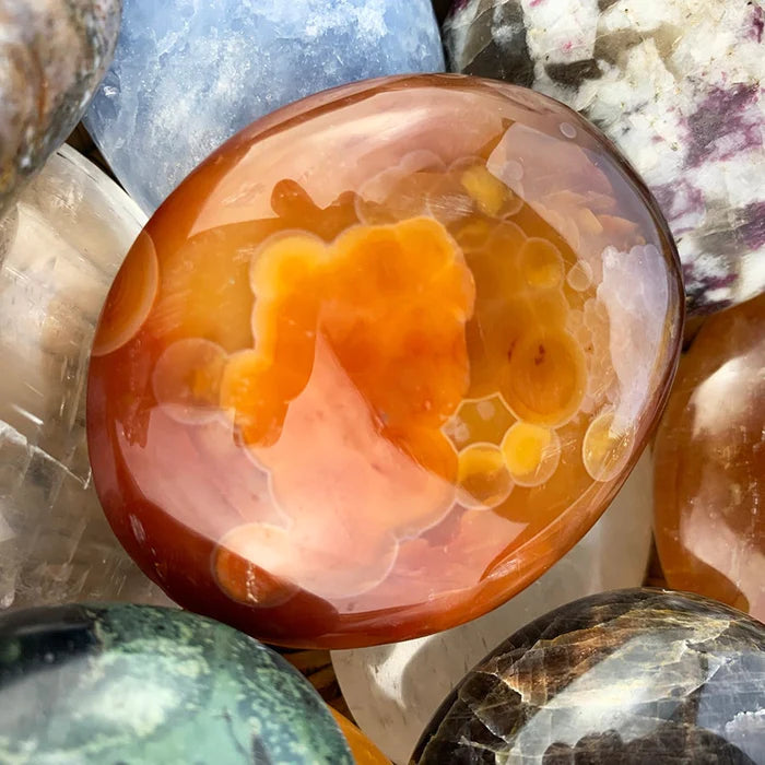 FREE GIVEAWAY! Carnelian Palmstone - (Just Pay Cost of Shipping)
