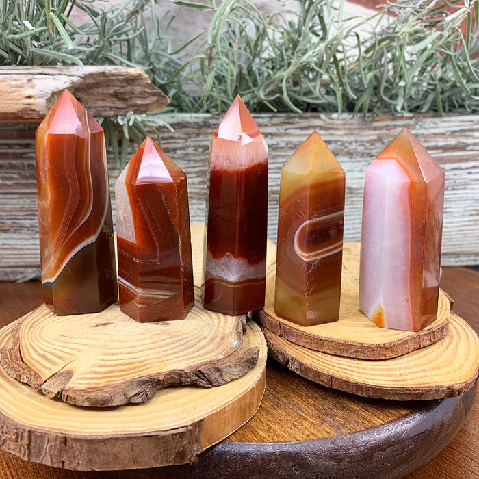 FREE GIVEAWAY! Carnelian Agate Point (Just Pay Cost of Shipping)