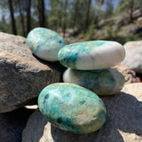 ÜCRETSİZ ÇEKİLİŞ! Chrysocolla Palmstone - (Sadece Kargo Ücretini Ödeyin)