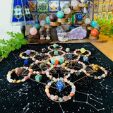 Gemstones + Spheres Crystal Gridding Set - (Approx 366 Gemstones)