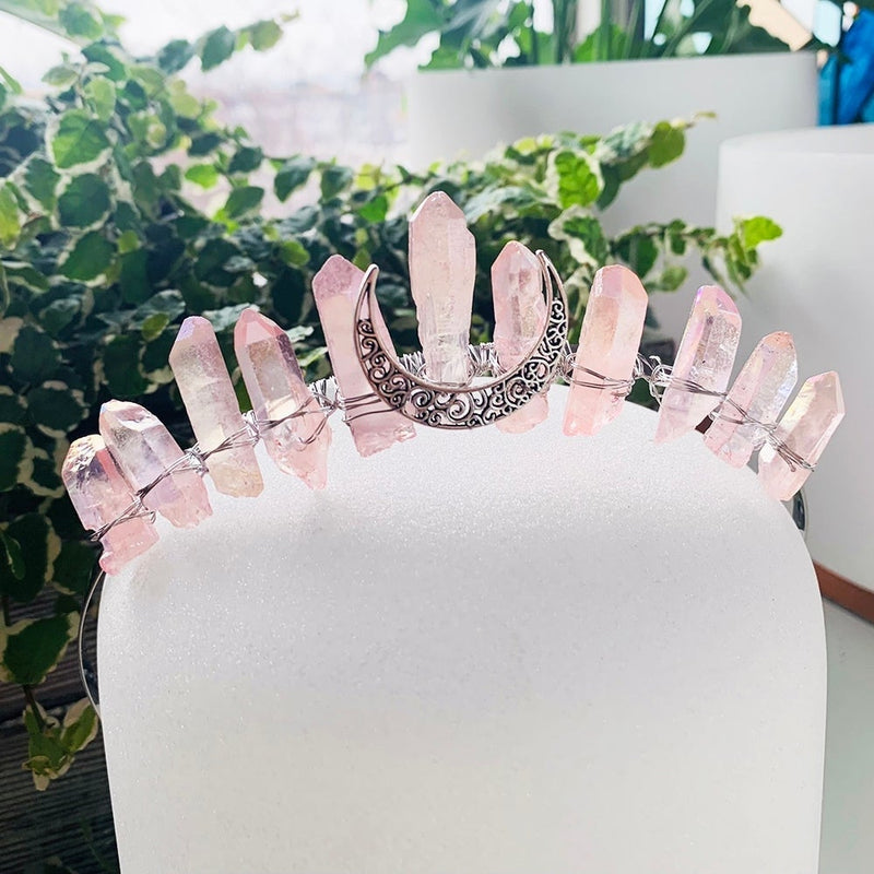 Crystal Tiara Crown - Pink