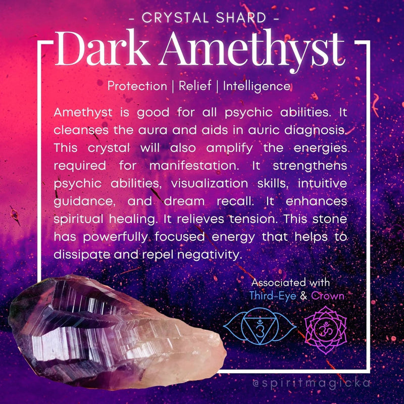 Dark Amethyst Crystal Shard (Medium)