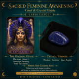 🌙 Sacred Feminine Awakening 13 Oracle Card Deck + Mini Gemstones