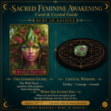 🌙 Sacred Feminine Awakening 13 Oracle Card Deck + Mini Gemstones